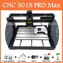 CNC 3018 PRO Max лазерный гравер деревообрабатывающий фрезерный станок GRBL ER11 DIY гравировальный станок для дерева PCB мини гравер с автономным управлением