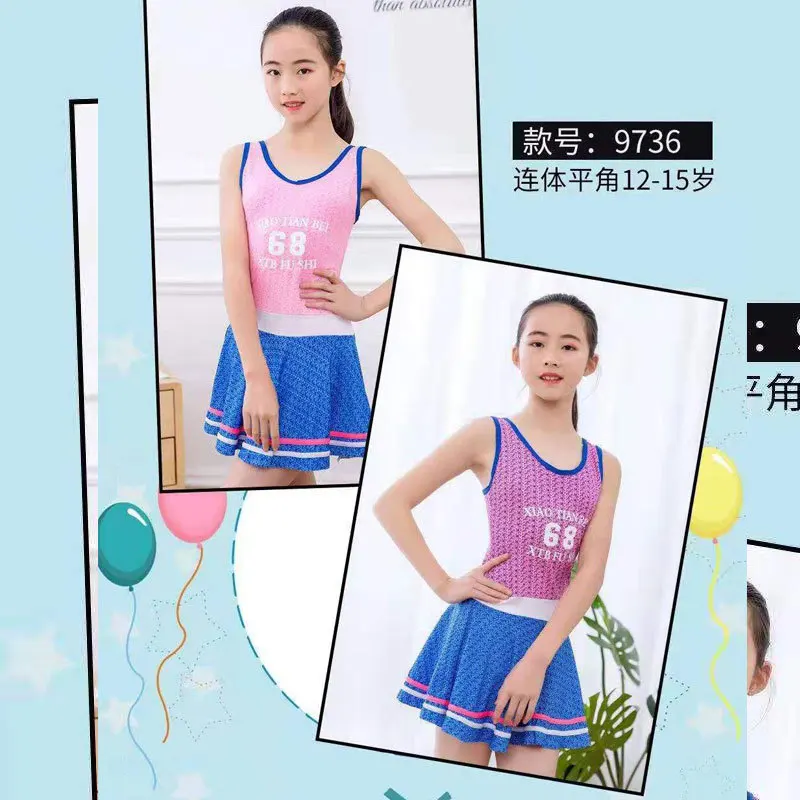 

New Style One-piece KID'S Swimwear Cute Cartoon Pattern-Extra-large Child Bathing Suit (10-15-Year-Old) 9736 Childrenswear
