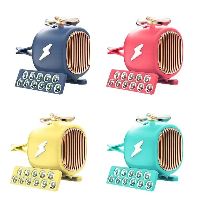 

Cute Cartoon Car Air Conditioning Outlet Aromatherapy Essential Oil Diffuser Locket Temporary Stop Sign Automobile Interior