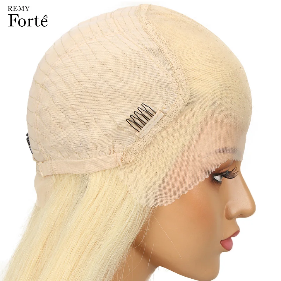 Remy Forte кружевные передние человеческие волосы парики 13x4 кружевные короткие парики из человеческих волос 613 блонд прямые волосы парики Remy бразильские волосы парик