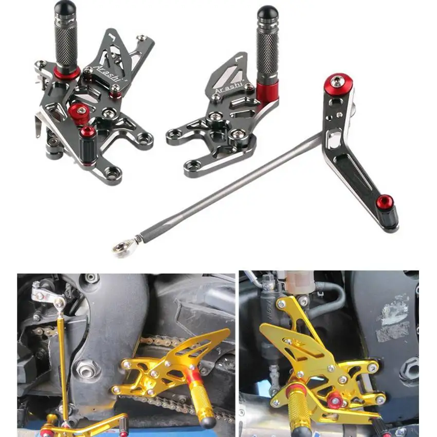 

Gray For Honda CBR1000RR 2008-2013 2009 2010 2011 2012 Adjustable Rearset Foot Pegs Footrest Pedals
