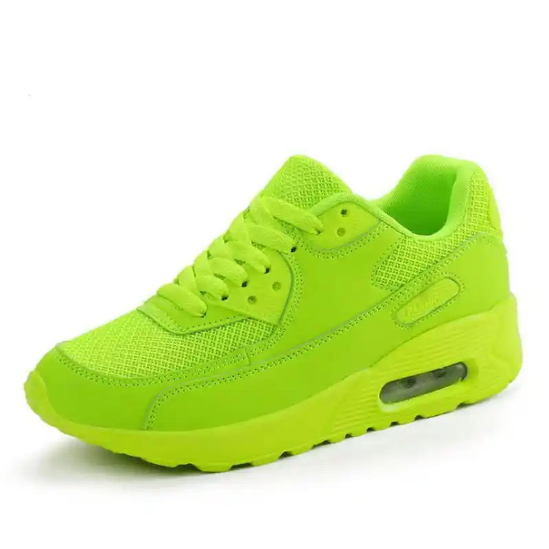 tenis verdes mujer