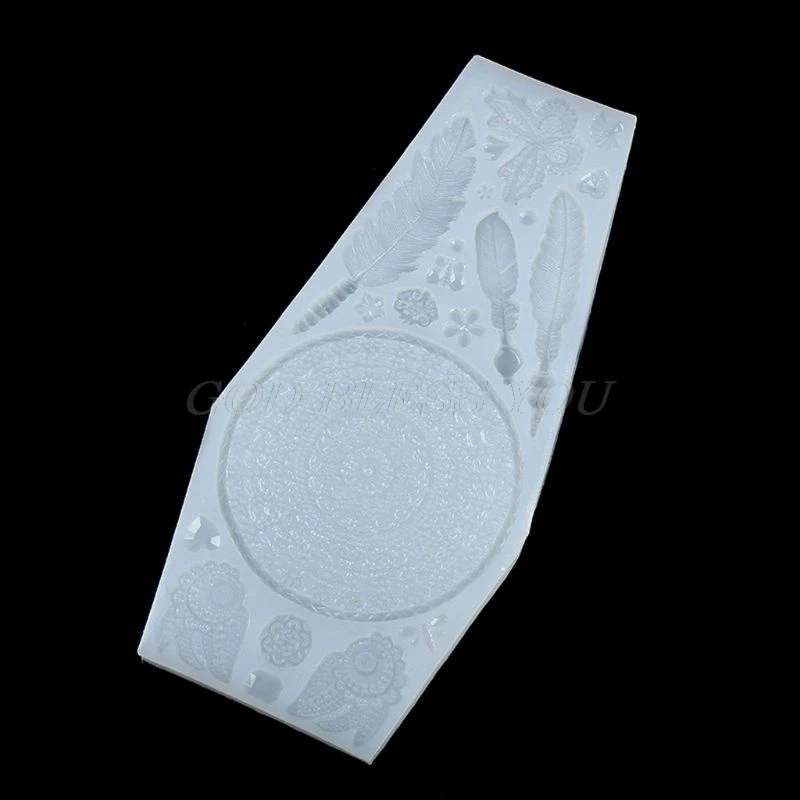 

Large Dream Catcher Dreamnet Pendant Resin Silicone Mold Jewelry Making Tools