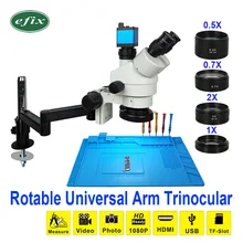22MP 3,5-90X HD HDMI USB TF камера Складная универсальная подставка тринокулярные микроскопы паяльная стерео непрерывный зум ремонт телефона