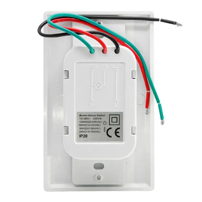 110V~ 130V настенный датчик движения переключатель автоматический PIR инфракрасный датчик переключатель