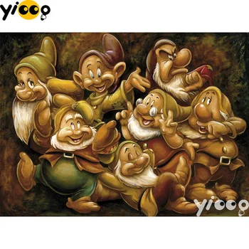 

Full Square/Round drill Diy diamond Painting 5D diamond embroidery Seven Dwarfs Diamond mosaic Home Decor Gift BX0576