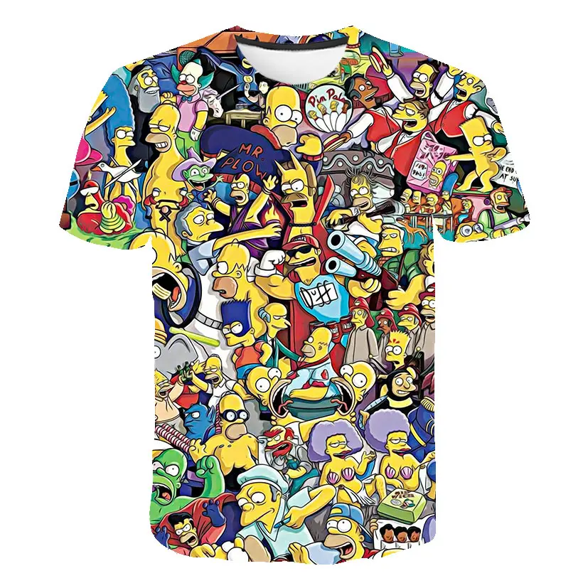 camisa dos simpsons