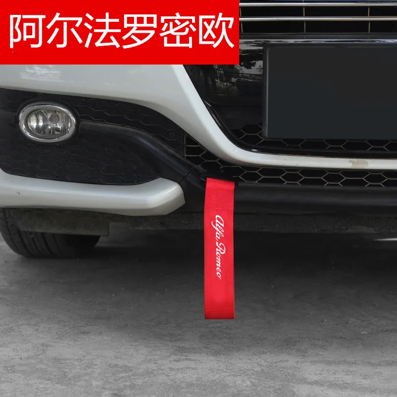 

ailer Tow Ropes Racing Car Universal Tow Eye Strap Tow Strap Bumper style for alfa romeo 159 147 156 giulietta 147 159 mito