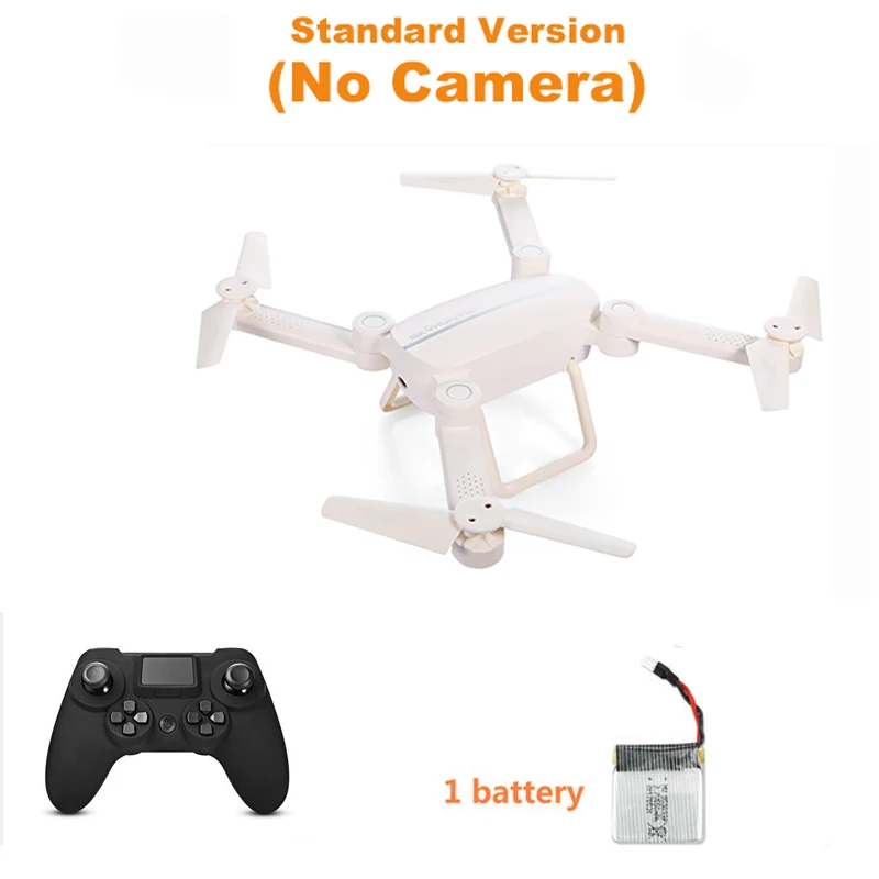 Новейшая модель; X8T X8TW Дрон на ру Складная с поддержкой Wi-Fi FPV 0.41MP HD Камера 2,4G 4CH 6-Axis Gyro Квадрокоптер Дрон против JY018 - Цвет: No Cam 1 battery