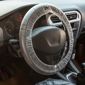 

30pcs Universally Car Disposable Plastic Steering Wheel accessories Waterproof For Car Cover For car B0F0