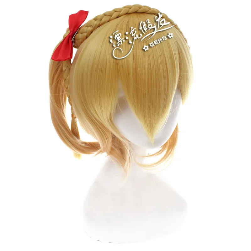 

Kagerou Project Momo Kisaragi Cosplay Wig High-temperature Fiber Synthetic Hair Blonde And black Halloween Costumes Wigs+Wig Cap