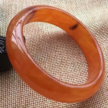

Certified Natural Yellow RED Jadeite JADE Bracelet Bangle