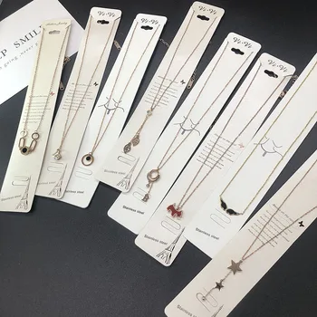 

20 Pcs/lot fashion simple style mix random color women stainless steeel necklace lot jewelry wholesale 200801-59