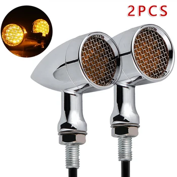 

Lamp Turn Signals Light Useful Parts Lighting Amber Chrome Motorcycle LED