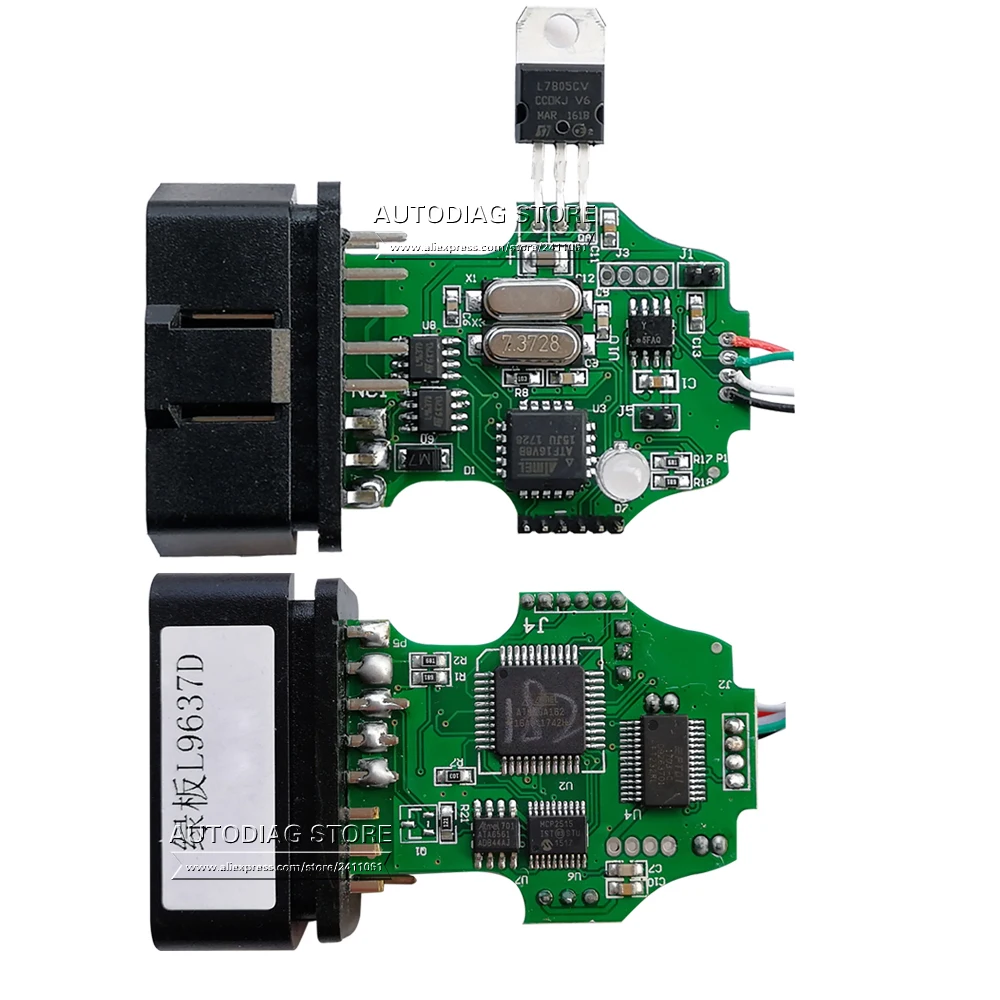 M1961 электрические тестеры общие OBDII 16Pin диагностический интерфейс 1St ATMEGA162+ 16V8+ FT232RL Артикул: 1St-Multi-1961