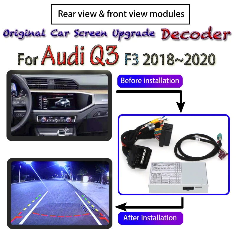 Задняя камера заднего вида для Audi Q3 F3 2018 2019 2020 MMI | Автомобили и мотоциклы