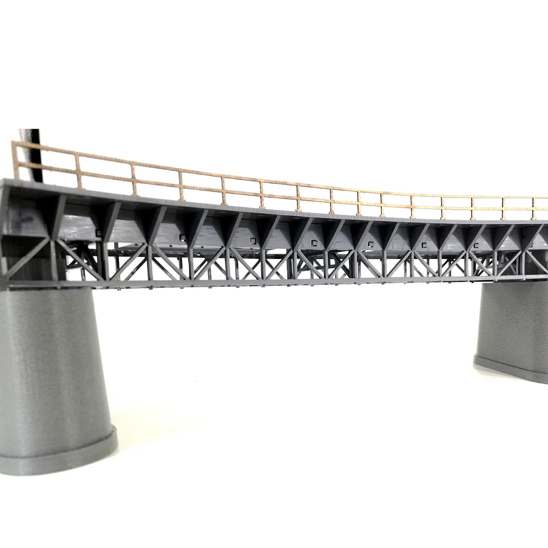  1:87 HO Scale Train Railway Scene Decoration Q4 R1 Curved Railway Bridge Model Without Pier For San