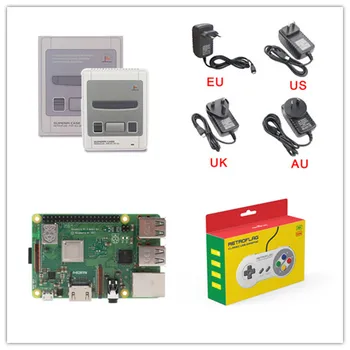 

Offical Retroflag SUPERPi CASE J Set With Raspberry Pi 3 Model B+ 3B+ Dual Fan Heatsink Power Adapter Gamepad Assemble Already