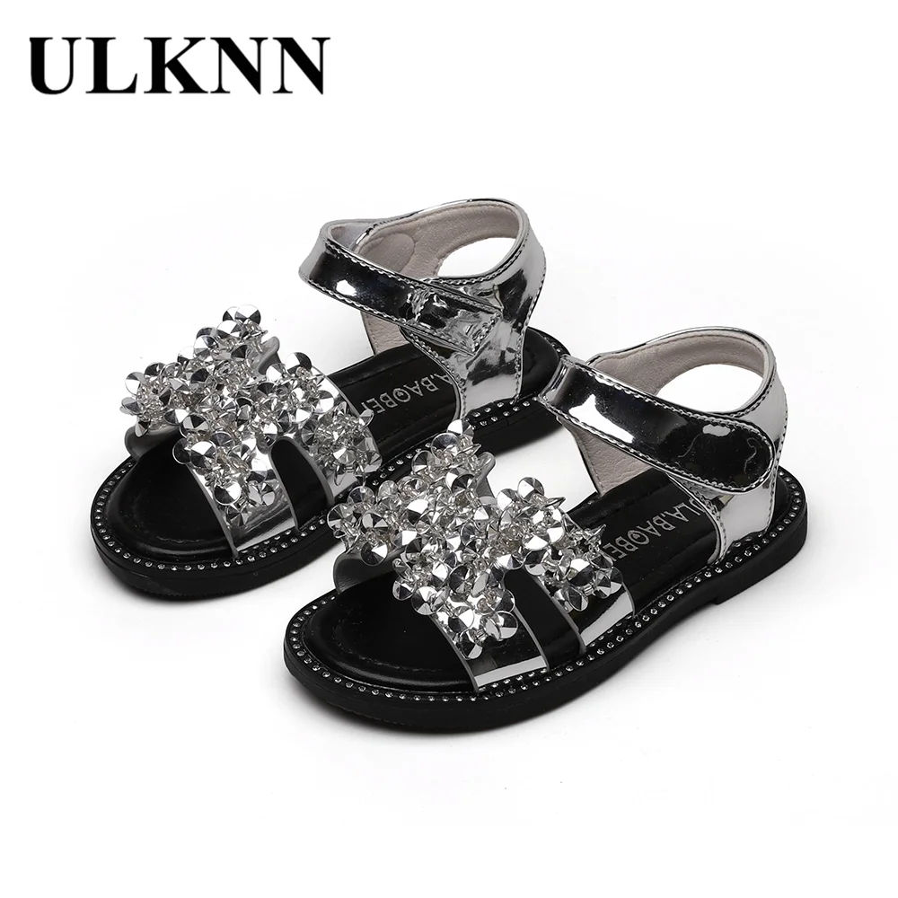 

ULKNN Wholesale 2020 Summer CHILDREN'S Shoes Fashion Man-made Diamond Princess Shoes Girls Gladiator Sandals CHILDREN'S Sandals