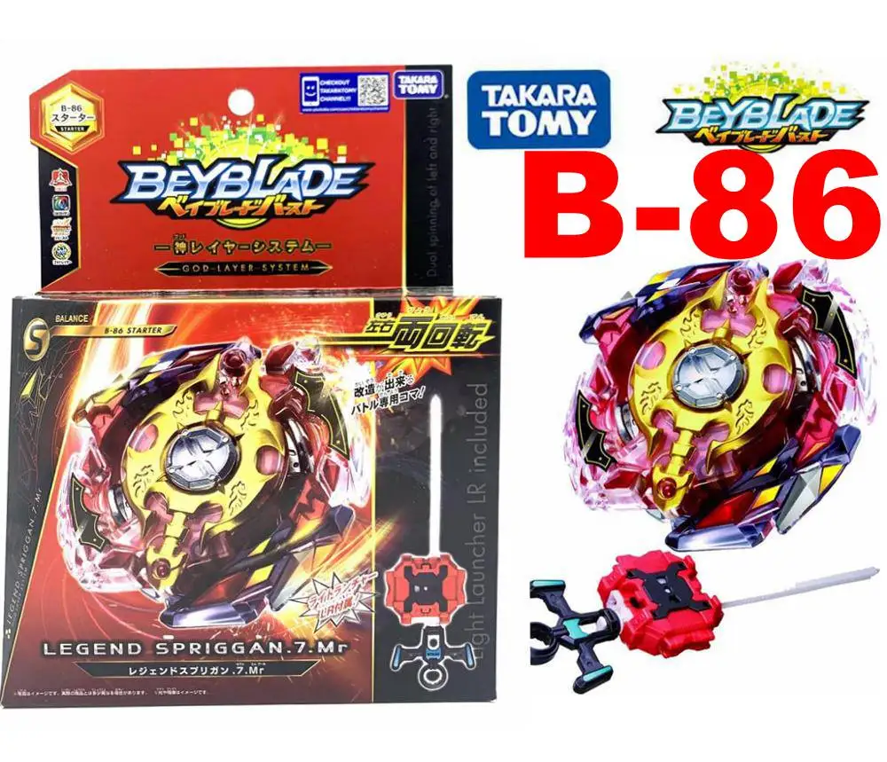 Beyblade Burst Takaratomy B-86 Legend Spriggan Spin Top w/ Light