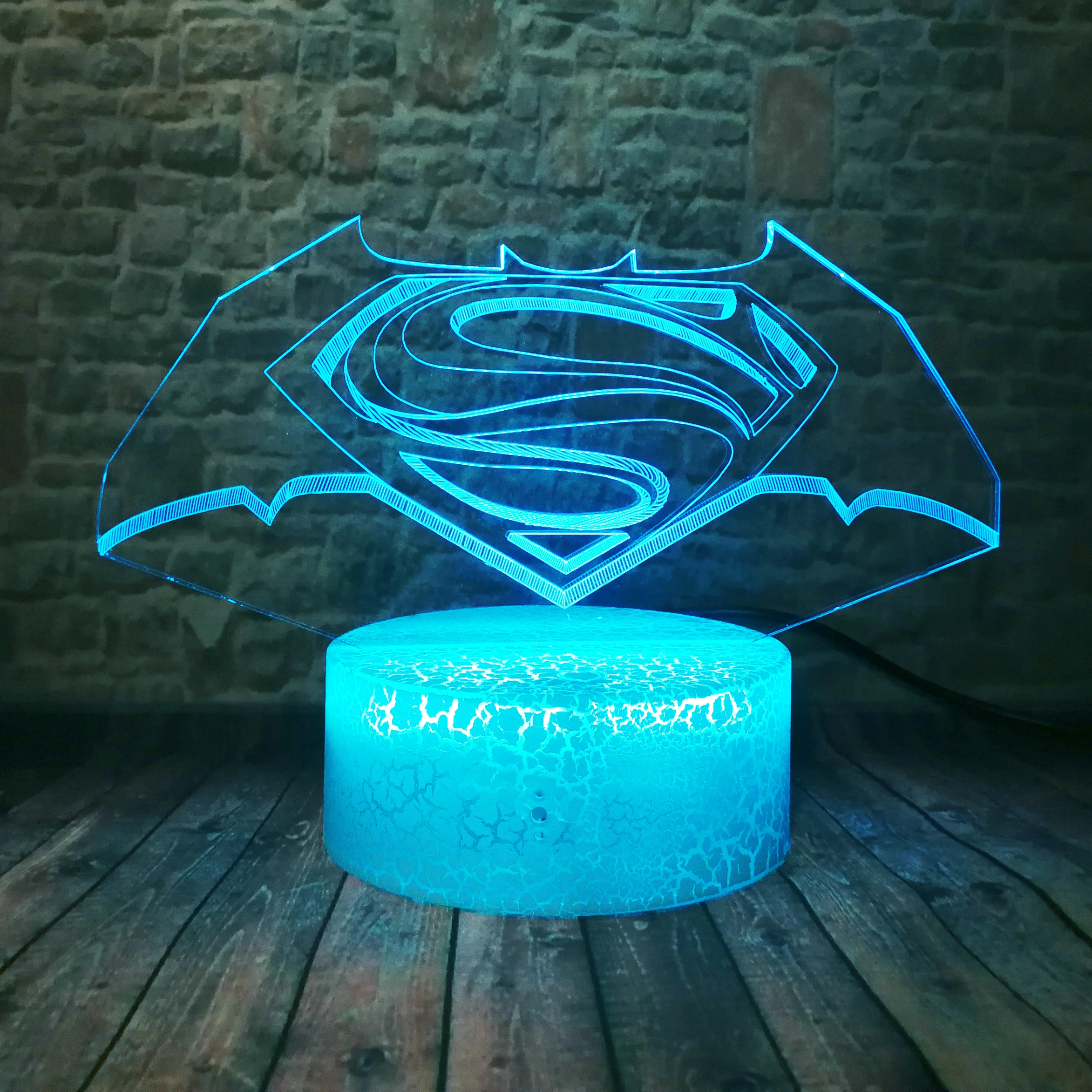 Dawn of Justice Бэтмен против Супермена логотип фигурка Коллекционная модель 7 цветов