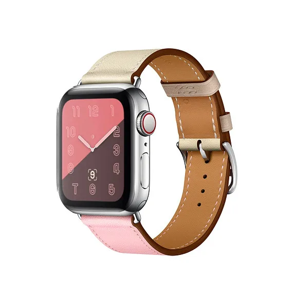 Ремешок кожаный для Apple Watch Band 42 мм 38 браслет iWatch 4 3 2 1 40 44 разные цвета|Ремешки