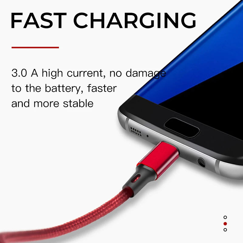 Кабель для передачи данных VEEAII 3A зарядный кабель Micro USB Samsung S8 S9 Xiaomi Android зарядка 1 м