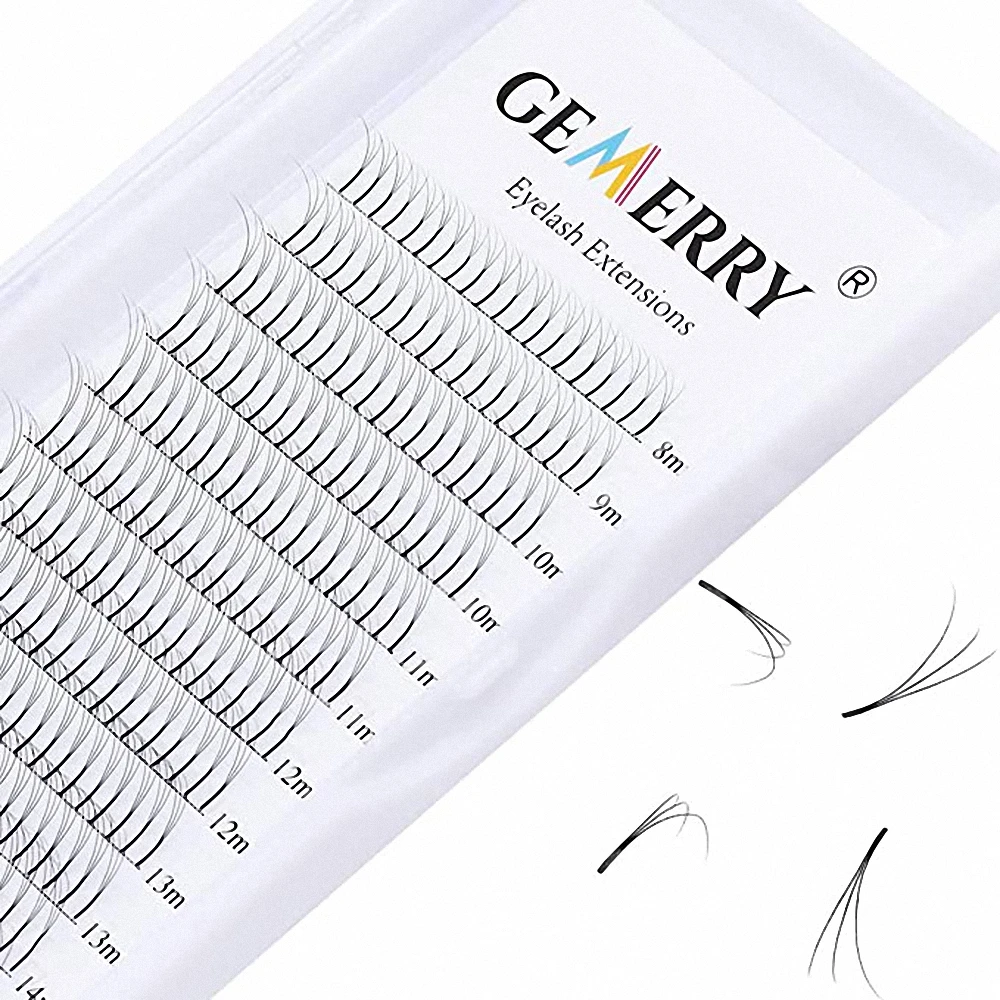 

3D Premade Volume Lash Fans Eyelash Extension Finished Bunches Long Stem Faux Mink 100% HandMade Makeup False Eyelash Clusters