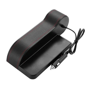 

Pockets Universal Car Seat Side Dual USB Port Interior Digital Multifunctional Portable Storage Case Accessories Charger Tidying