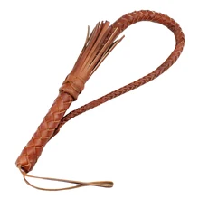 80 см длинные из натуральной бычьей кожи Конский Урожай ручной работы плетеный Конный гонок хлыст Конный снаряжение