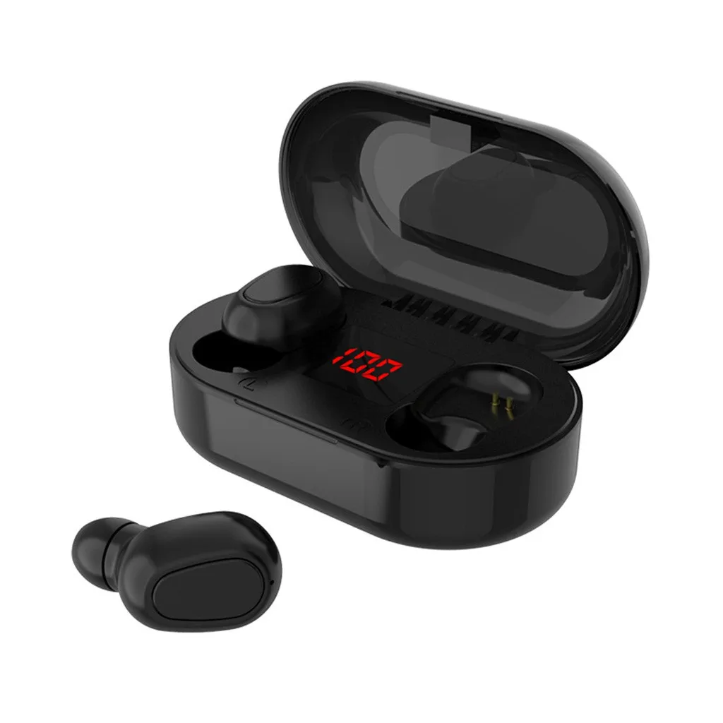 Беспроводные наушники 40 # Bluetooth 5 0 спортивные беспроводные светодиодный дисплей
