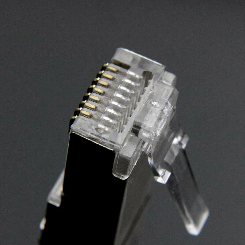 

20 PACK EZ Rj45 Connector Cat6 Network Connector 8p8c Shielded Modular Rj45 Plug