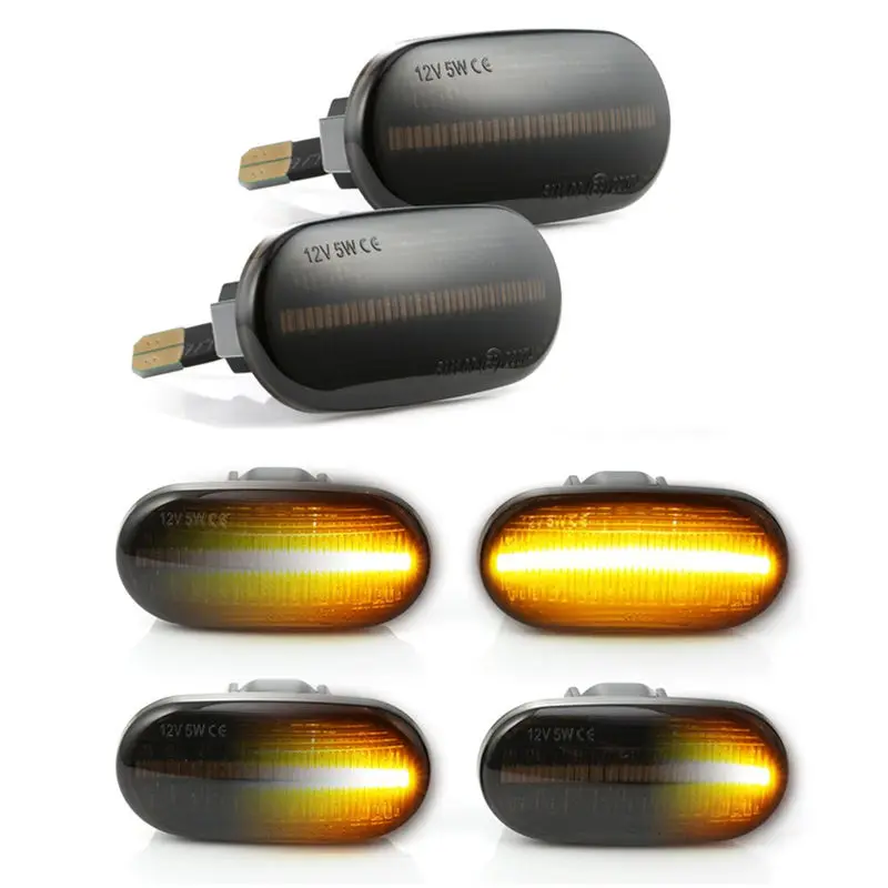 

2pcs Led Dynamic Side Marker Light Sequential Blinker Turn Signal Light Amber For HONDA Civic Del Sol S2000 for Acura Integra