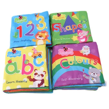 

Baby Toys Soft Cloth Books Sound Infant Educational Stroller Rattle Toy Newborn Crib Bed Learning & Education Puzzle Toy