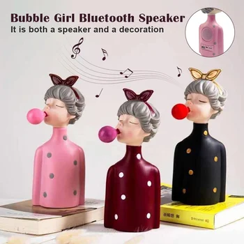 

5W USB Bubble Girl Figure Bluetooth Speaker Ultra-Portable Design Wireless Speaker Compatible for Home Outdoors DU55