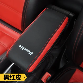 

Free shipping For Volkswagen new beetle 2013-2018 hand suitcase leather case central handrail case interior decoration