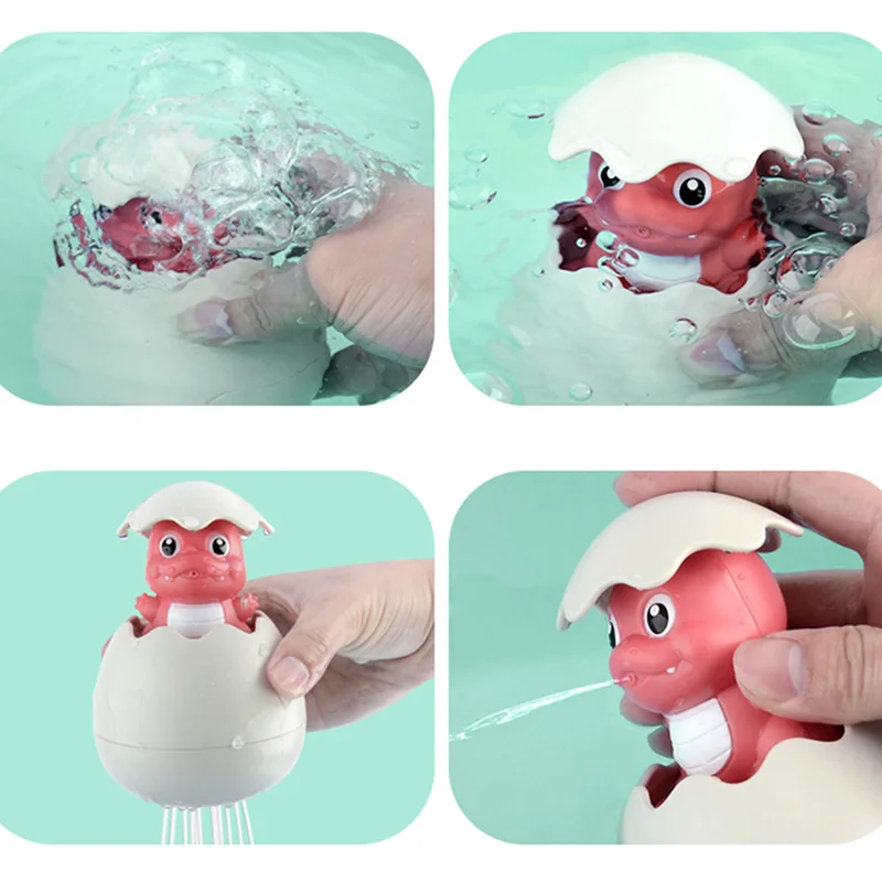 Детская игрушка для купания, Детский милый динозавр, яйцо, спрей для воды, спринклер для ванной, Спринклерный душ, игрушки для плавания, детский подарок