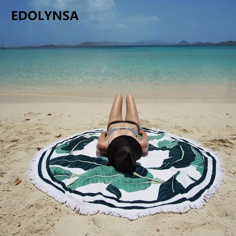 Одеяло с кисточкой Коврик для йоги под заказ пляжное одеяло полотенце с принтом Мандала Пляж Круглый Гобелен# G15