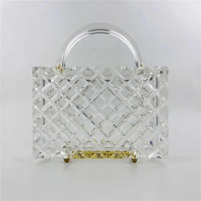 

Women Acrylic Evening Clutch Shoulder Bag Bridal Party Prom Wedding Crossbody Handbag Purse