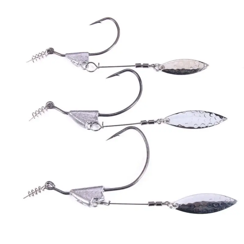 

5 Pcs Spring Pin Sequin Crank hook 3.5G-7G Rock Fishing Table Fishing Sea Fishing Luya Accessories