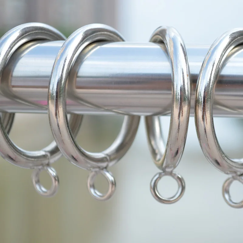 XZJJA 5/10Pcs Metal Curtain Hanging Ring 38mm Shower Curtain Tracks Accessories Round Buckles Home Decor Materials Roman Circle
