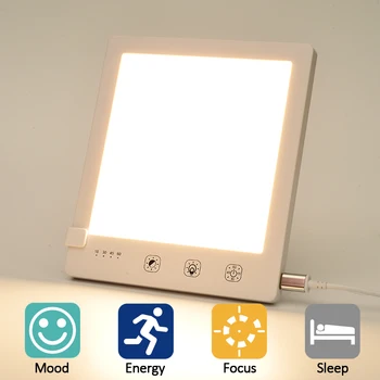 

Sad Lamp Stepless Dimming Phototherapy Bionic Solar Light Touch Therapy Light Happy Lamp Depression Anti-fatigue Lamp