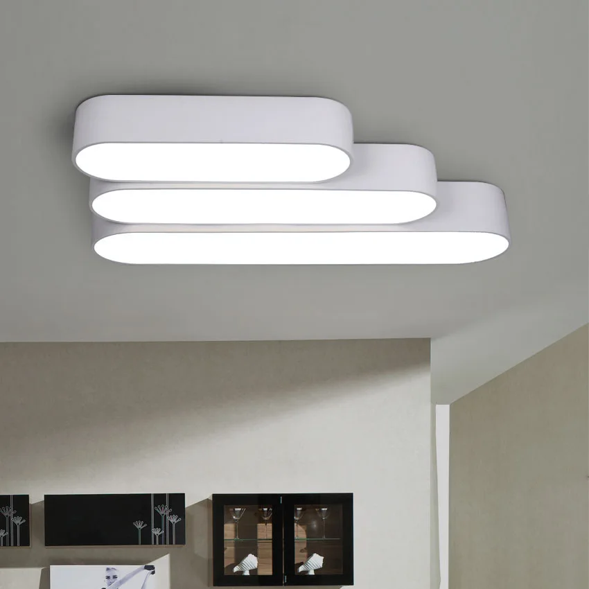 

A Fresh Lighting Modern Minimalist LED Cool Combination Ceiling Dull Polish Paint Spraying outside Black inside White Export Qua