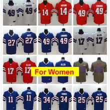 Женские майки Buffalo Tre'Davious White Tremaine Edmunds Josh Allen LeSean McCoy Jim Kelly Game color Rush