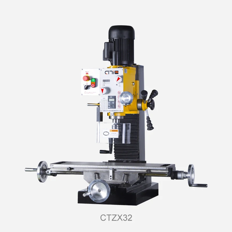 Handan Iron CTZX32 Multifunction Drilling & Milling Machine / Home Milling Machine Bench Drill Heavy Duty Milling Machine
