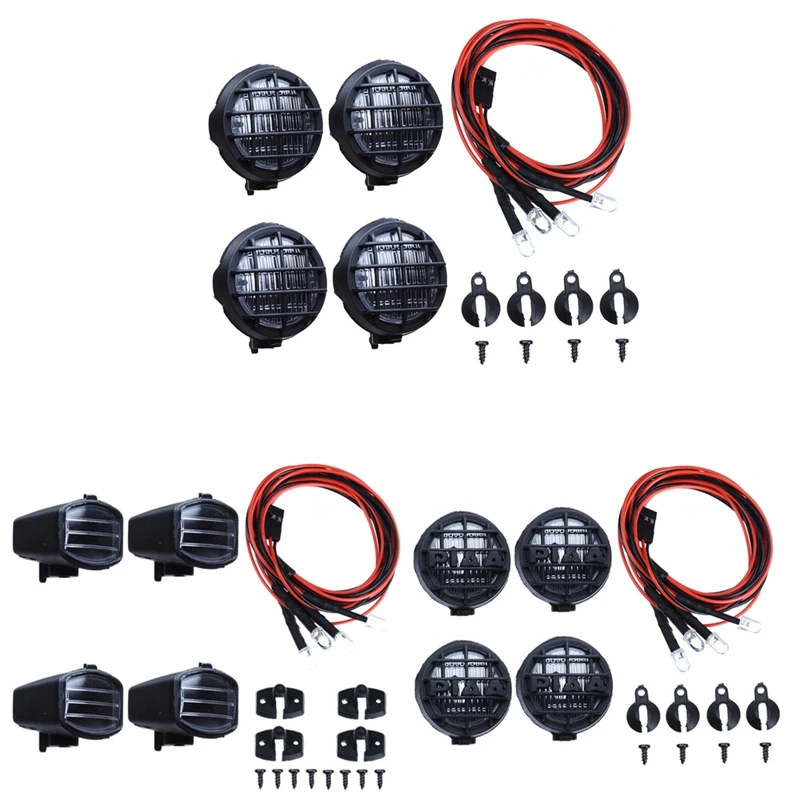 4 Led белый светильник с абажуром для 1/10 Traxxas Hsp Rc Гусеничный аксессуар Rc запчасти для автомобилей B