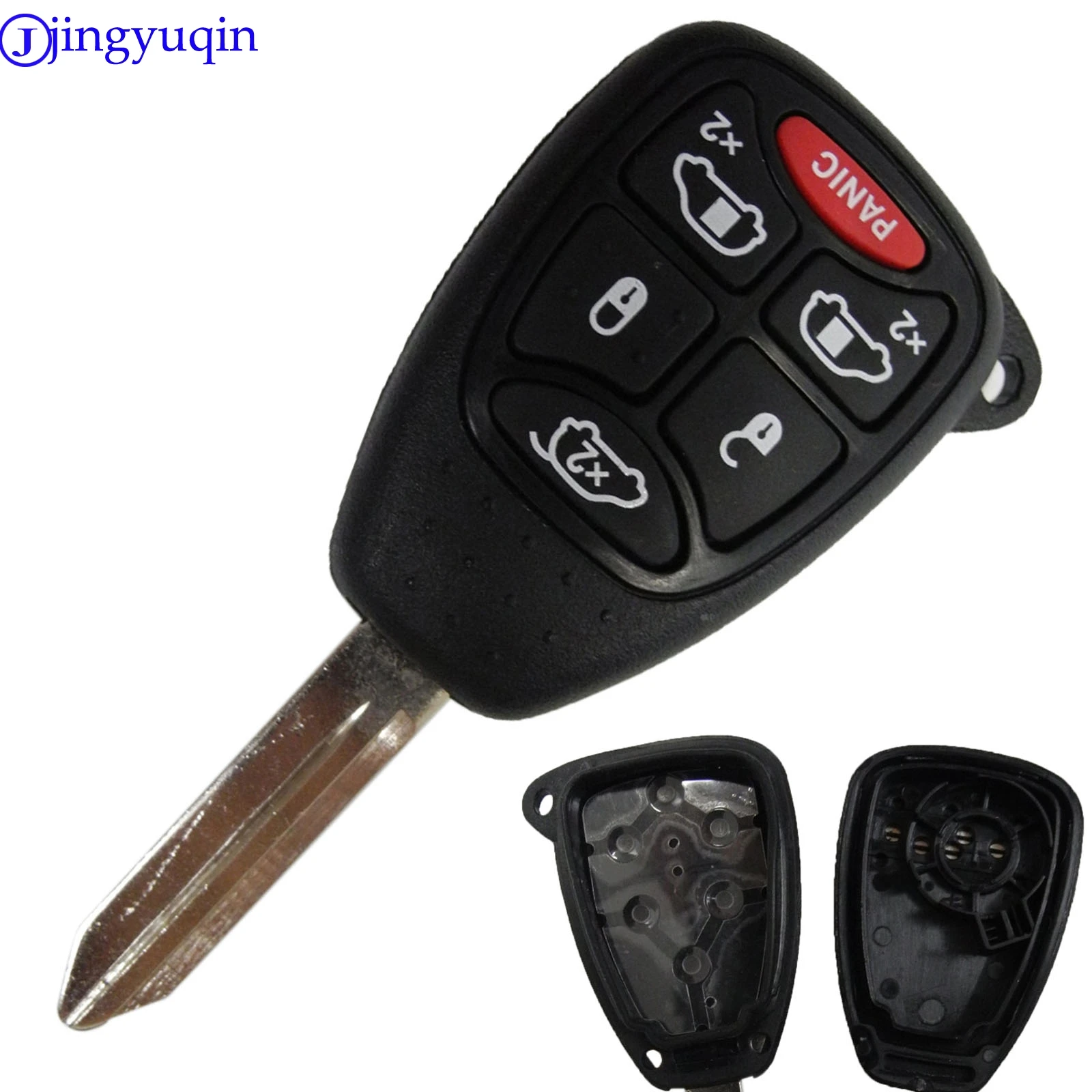 6 Buttons Remote Car Key Shell For Dodge Challenger Jeep Chrysler 300 Town Country Grand Caravan Sebring Fob Case With Pad | Автомобили и