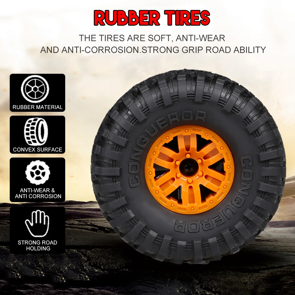 HB-ZP1002 Remote Control Car 1:10 RC Car Large Size Racing Vehicle 4WD RC Crawler 2.4G Off-Road Truck RC Car RTR
