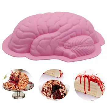

Innovative Brain Shaped Silicone DIY Cake Chocolate Decorating Tools Cupcake Baking Brain Shape Silicone Cake Mold Cake Baking