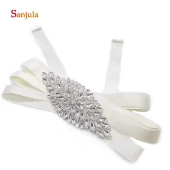 

Stunning Sliver Rhinestones Women Dress Belt Accessories Handmade Colorful Belt Formal Dress Belt ceinture mariage B36